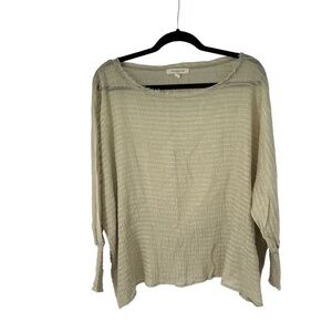Grade &‎ Gather Smocked Sleeve Lagenlook Top M/L
